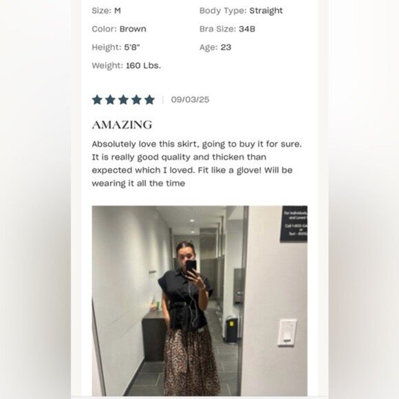 NWT Size 1X -  Mare Mare 100% Cotton Basque-Waist Maxi Skirt (NWT US$ 148) - Picture 15 of 16